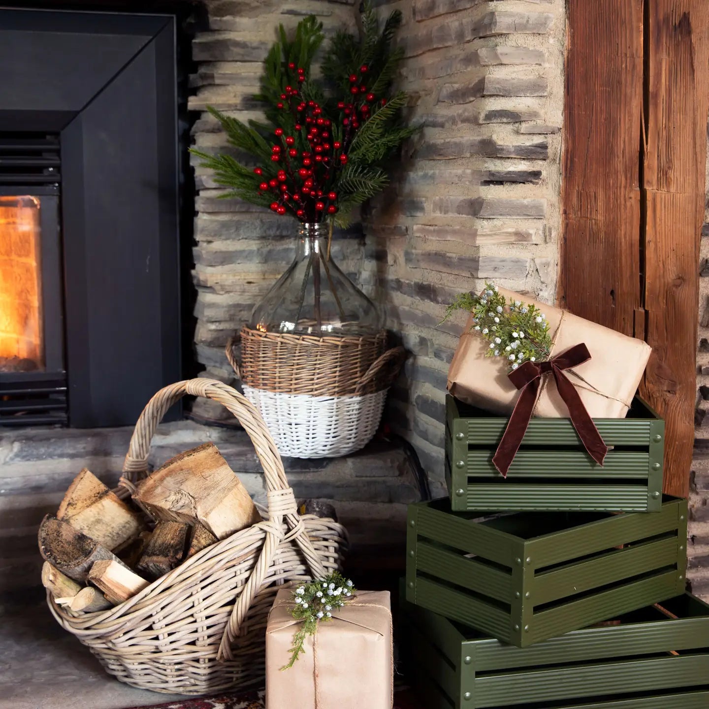 Rattan Gathering Basket