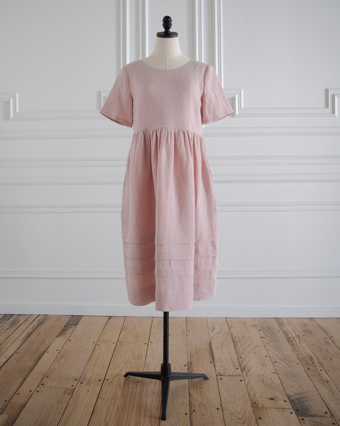 Blush Linen Dress
