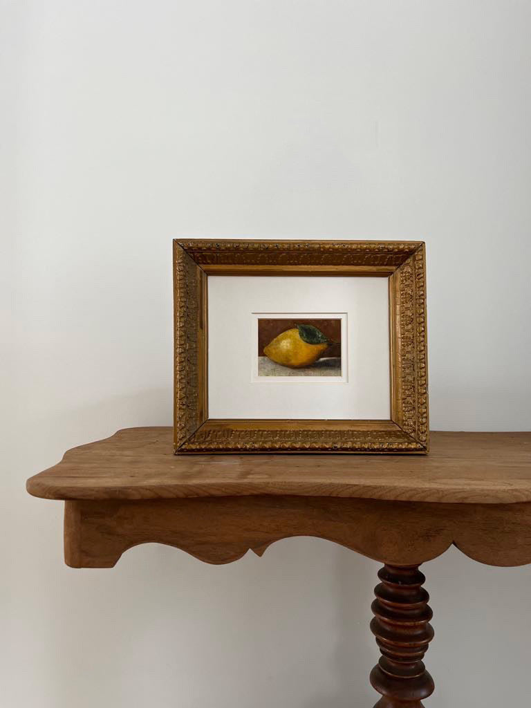 Still Life Lemon Art Print by Melissa Mary Jenkins