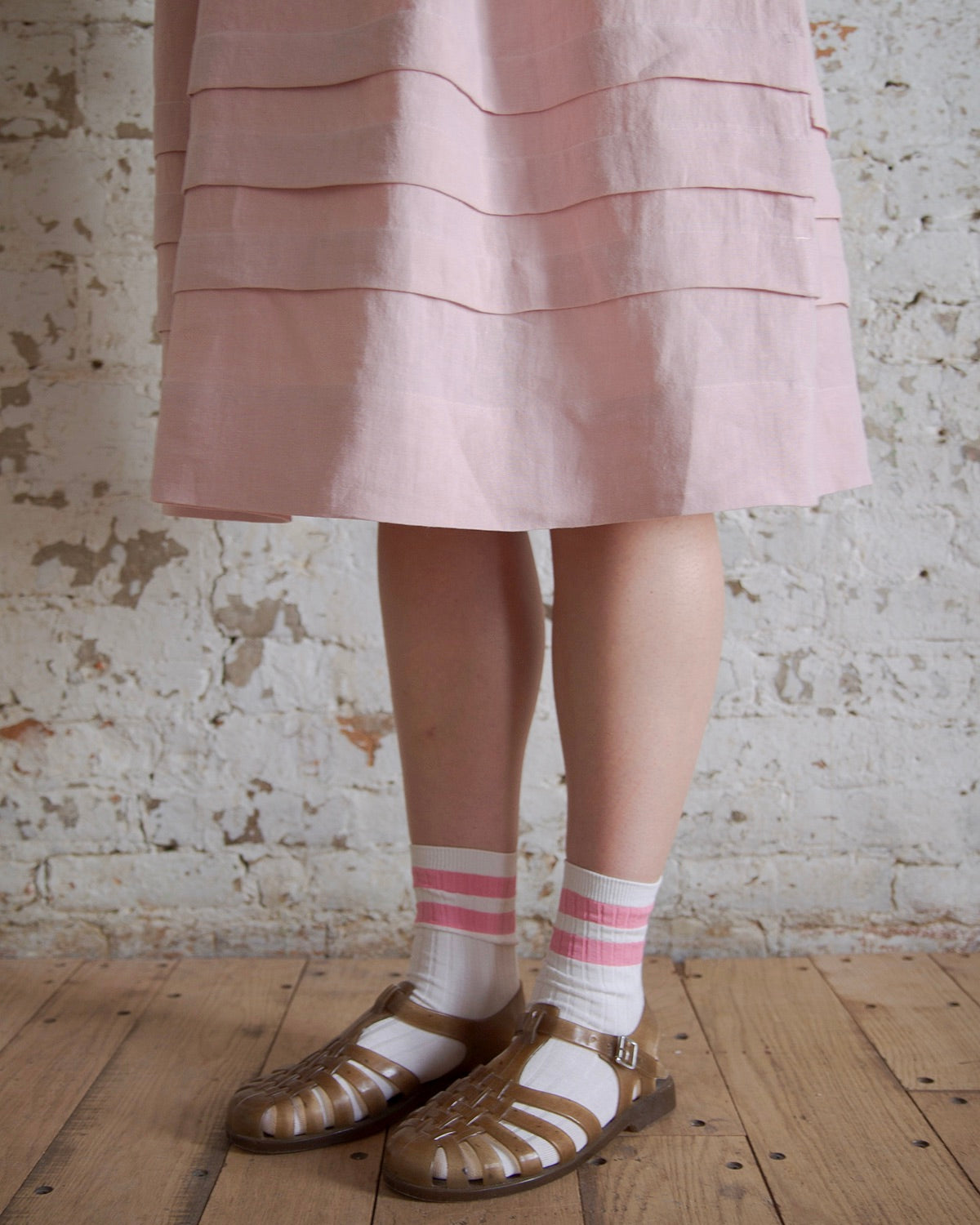 Blush Linen Dress