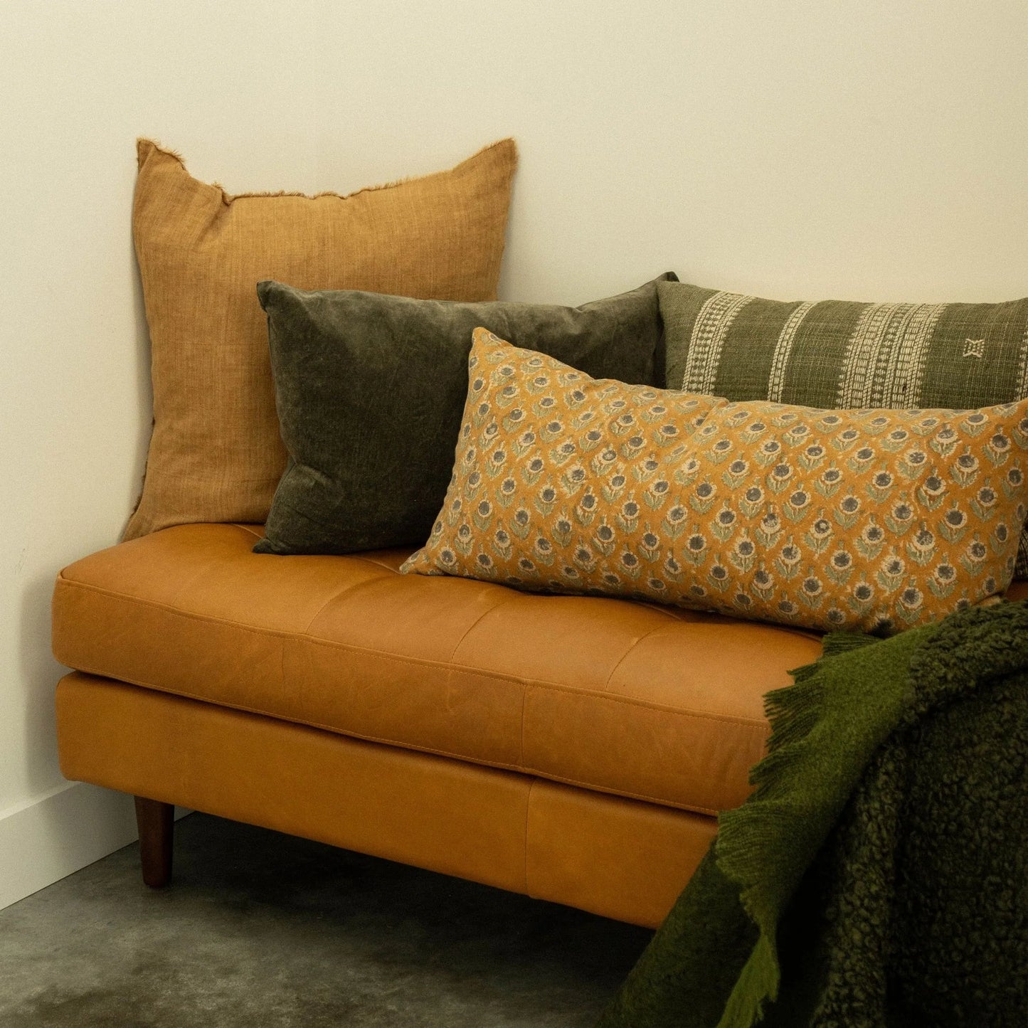Velvet Lumbar Pillow