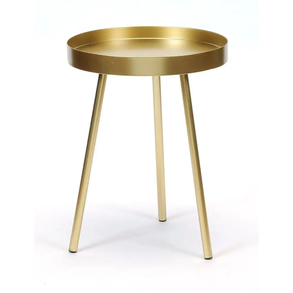 Small Gold Side Table/ Plant Stand