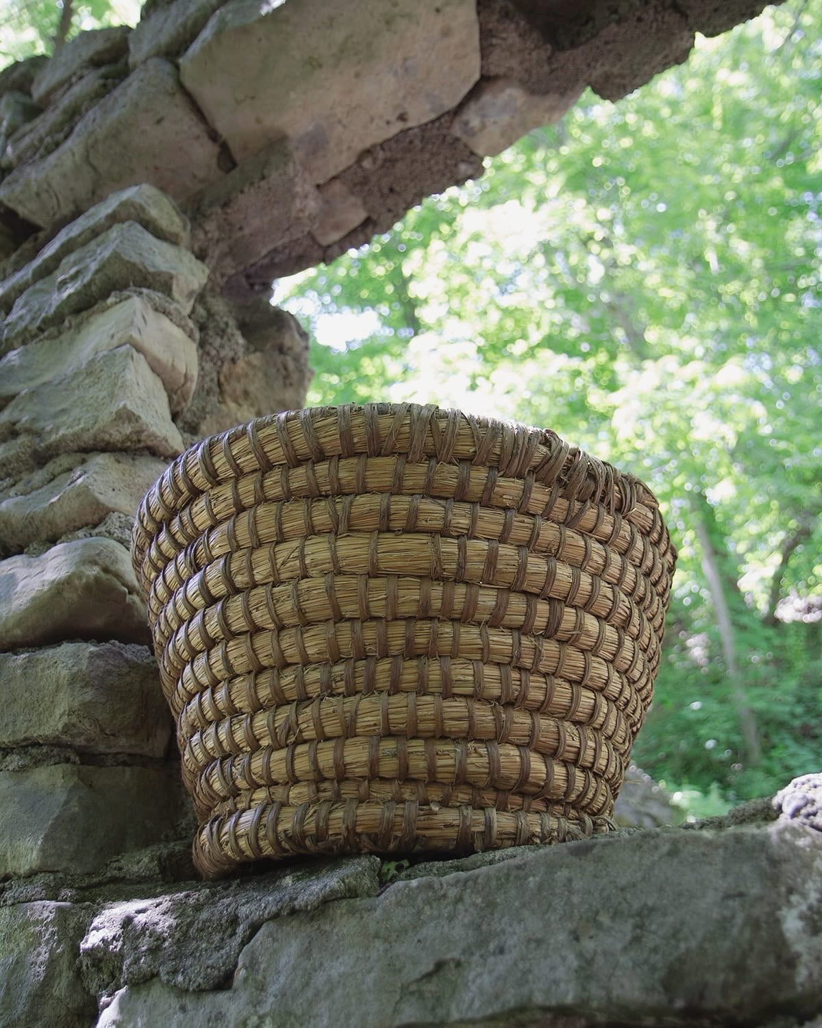 Antique French Folk Basket
