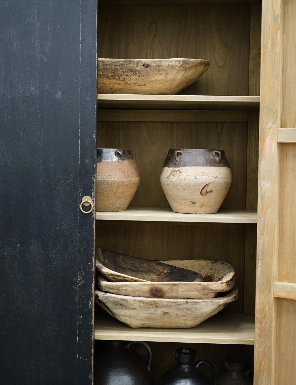 Terracotta Clay/ Brown Glaze Vintage Pot