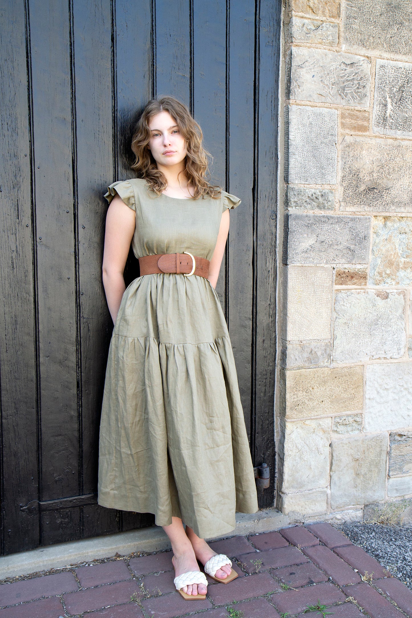 Anglesea Linen Maxi Dress