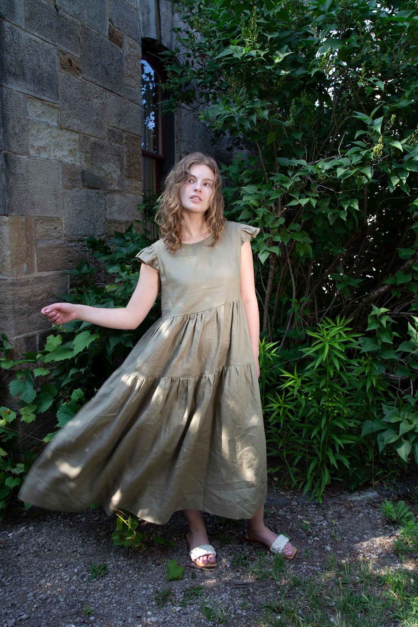Anglesea Linen Maxi Dress