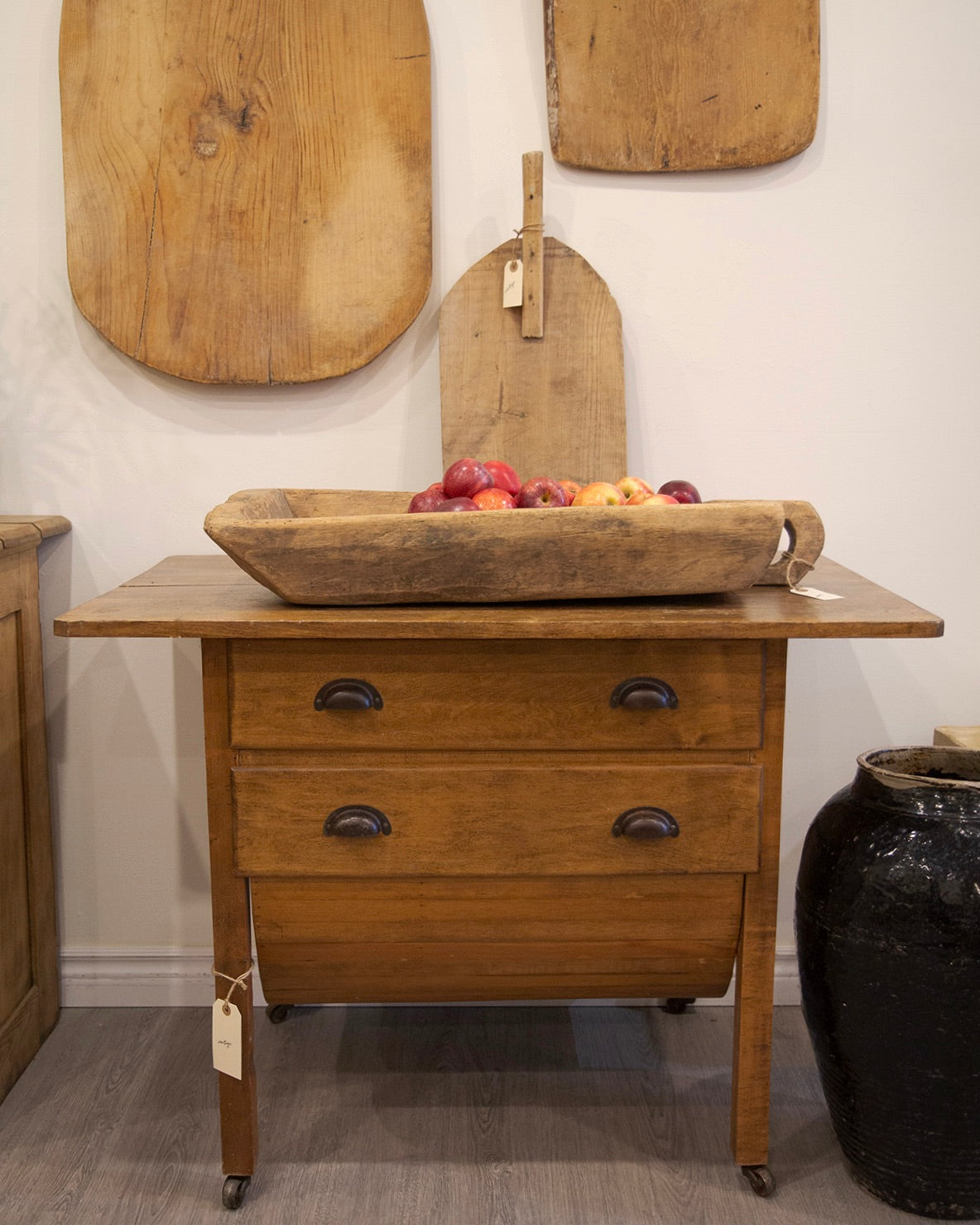 Antique ‘Possum Belly’ Baker’s Table
