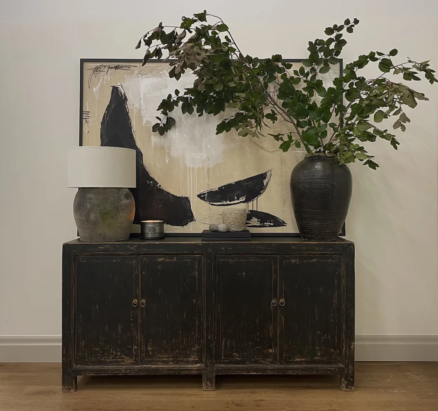 Weathered Black Sideboard