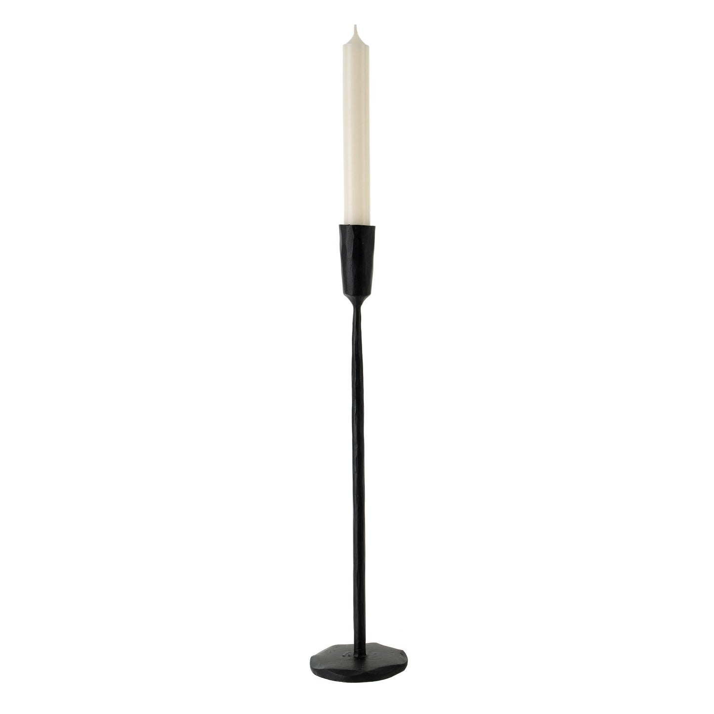 Forged Iron Candlesticks, Black