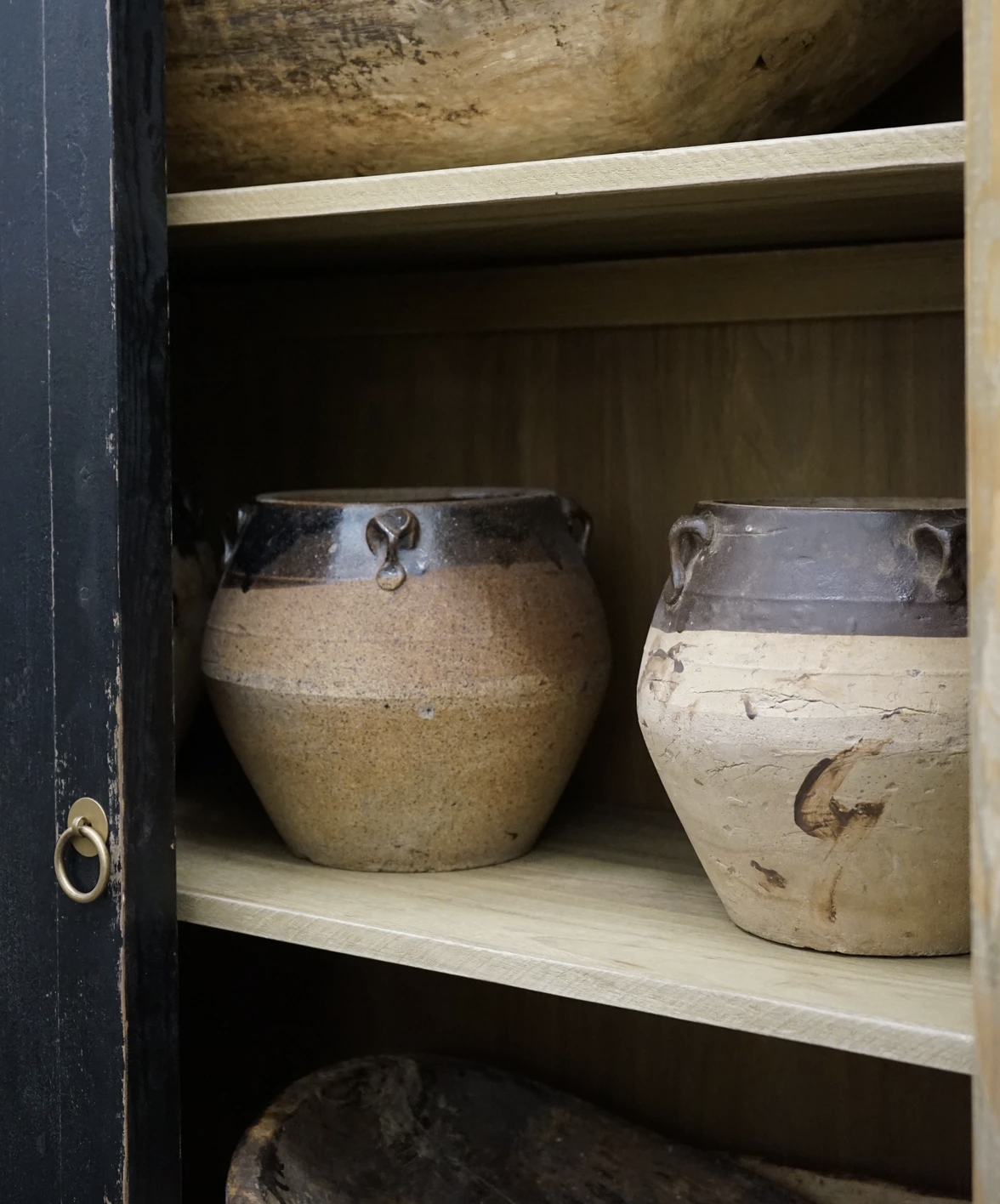 Terracotta Clay/ Brown Glaze Vintage Pot