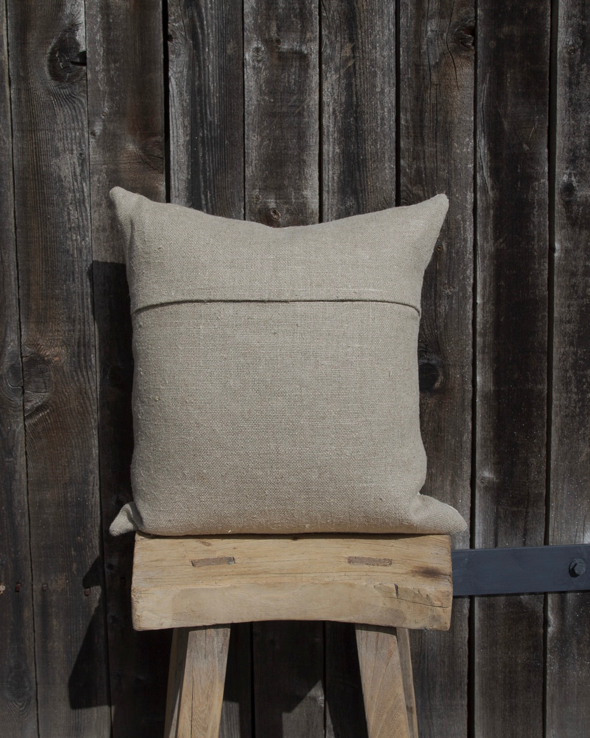 Vintage grain sack Pillow Navy Stripe