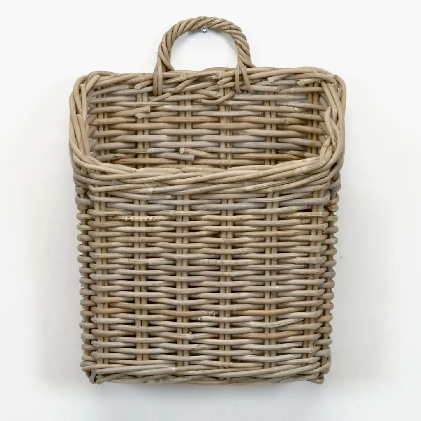 Square Rattan Wall Basket