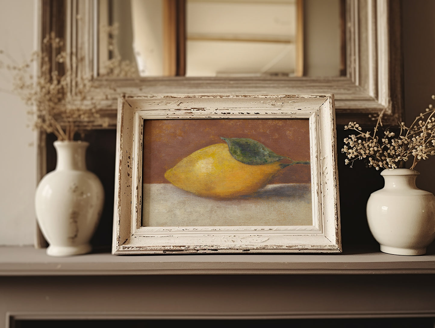 Still Life Lemon Art Print by Melissa Mary Jenkins