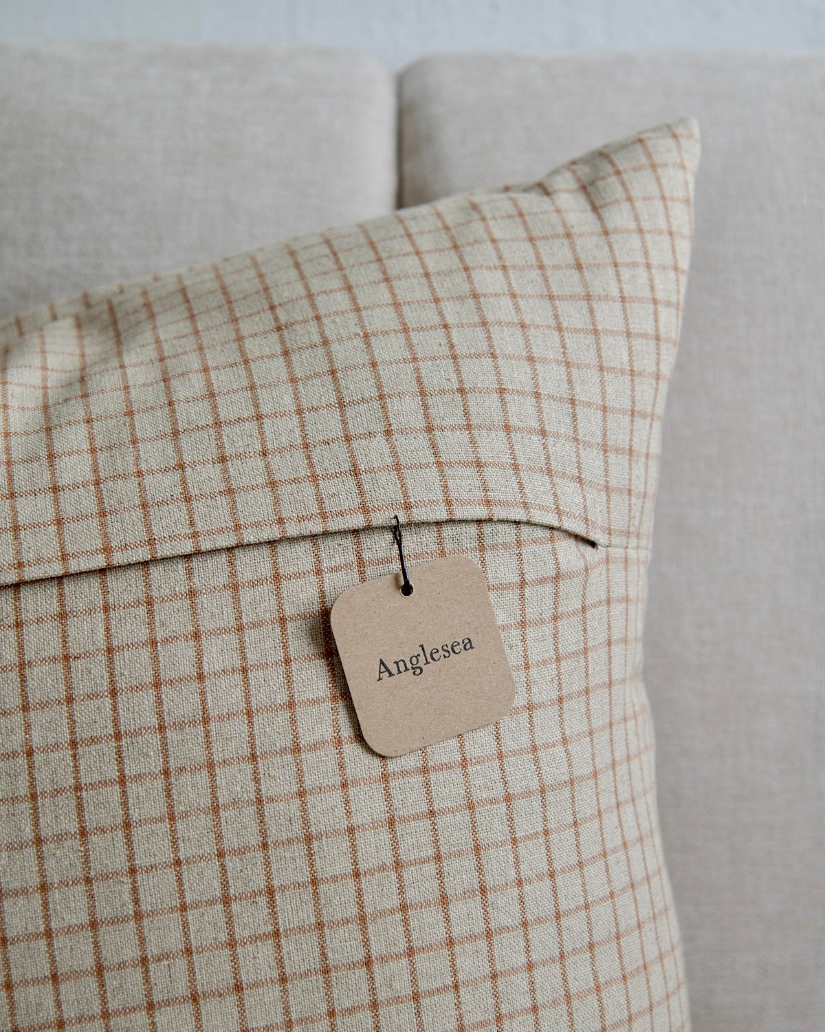 Windowpane Check Pillow