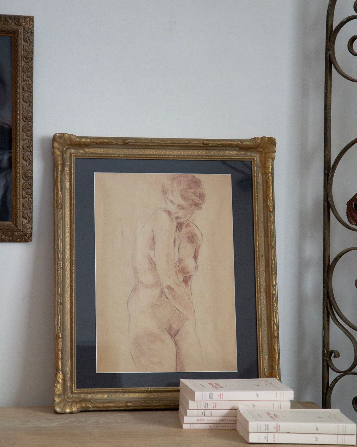 Vintage French Nude Study on Paper II