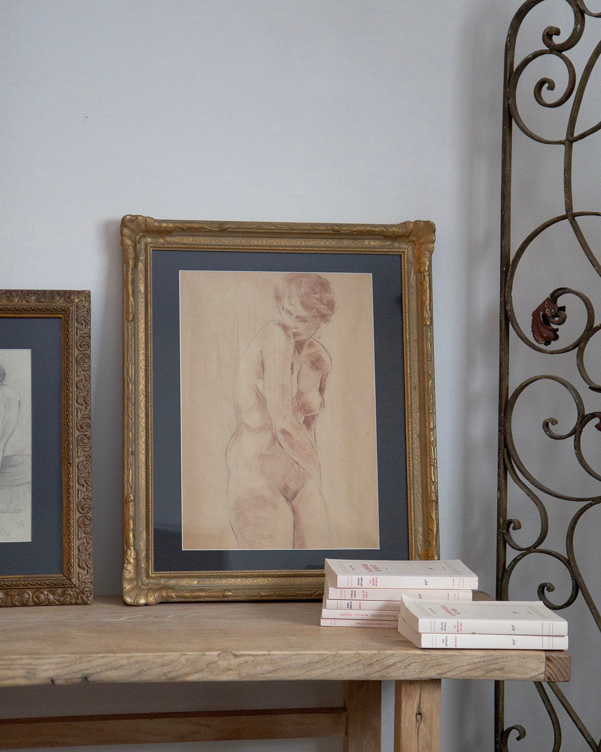 Vintage French Nude Study on Paper II
