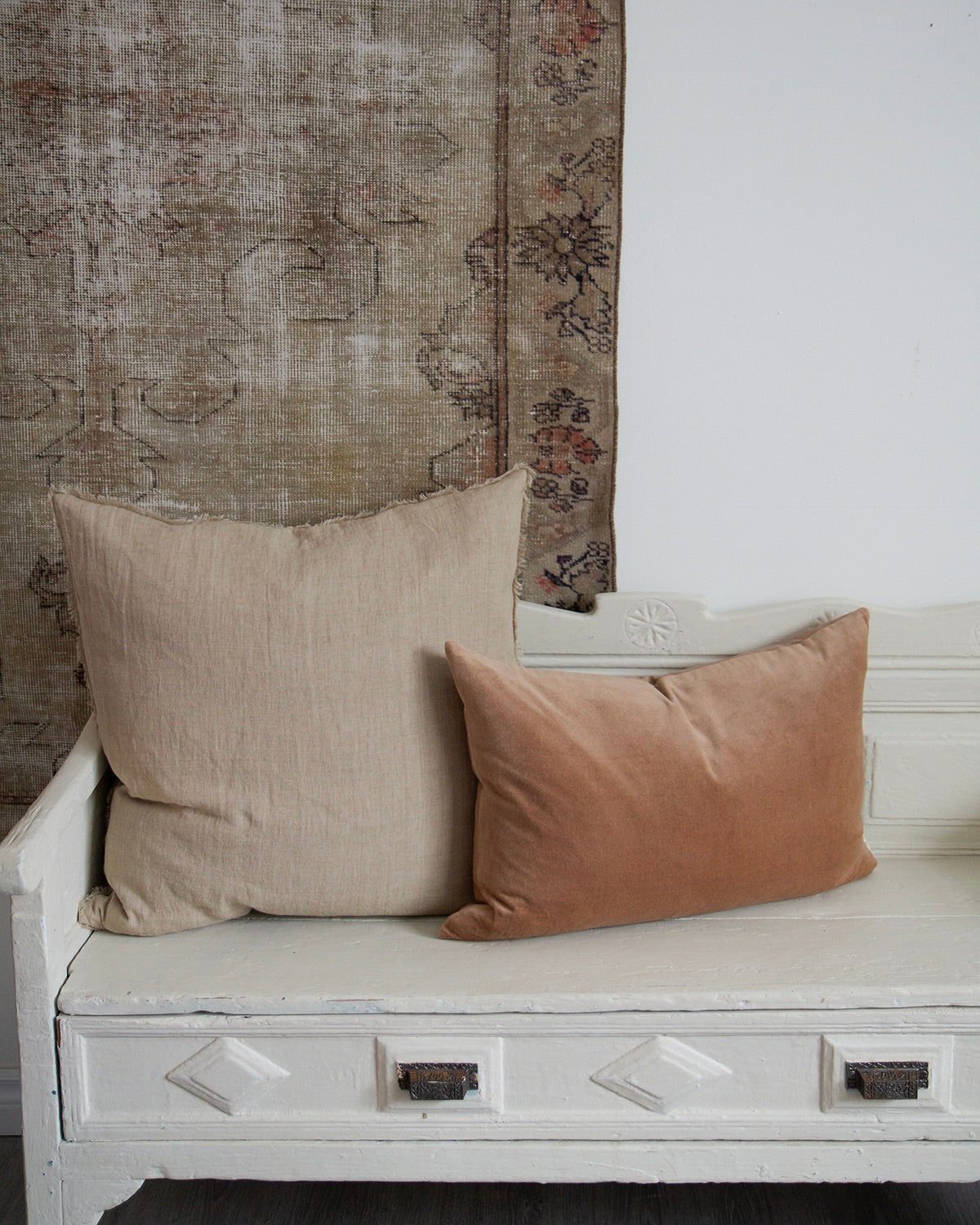 French Antique Box Bench