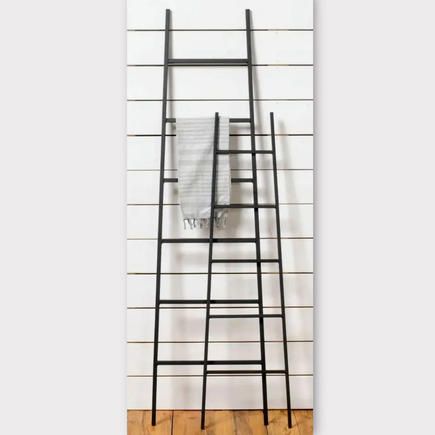 Tall Black Metal Ladder