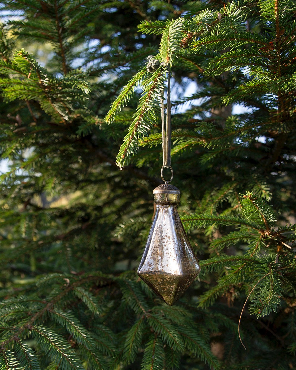 Glass Diamond Ornament