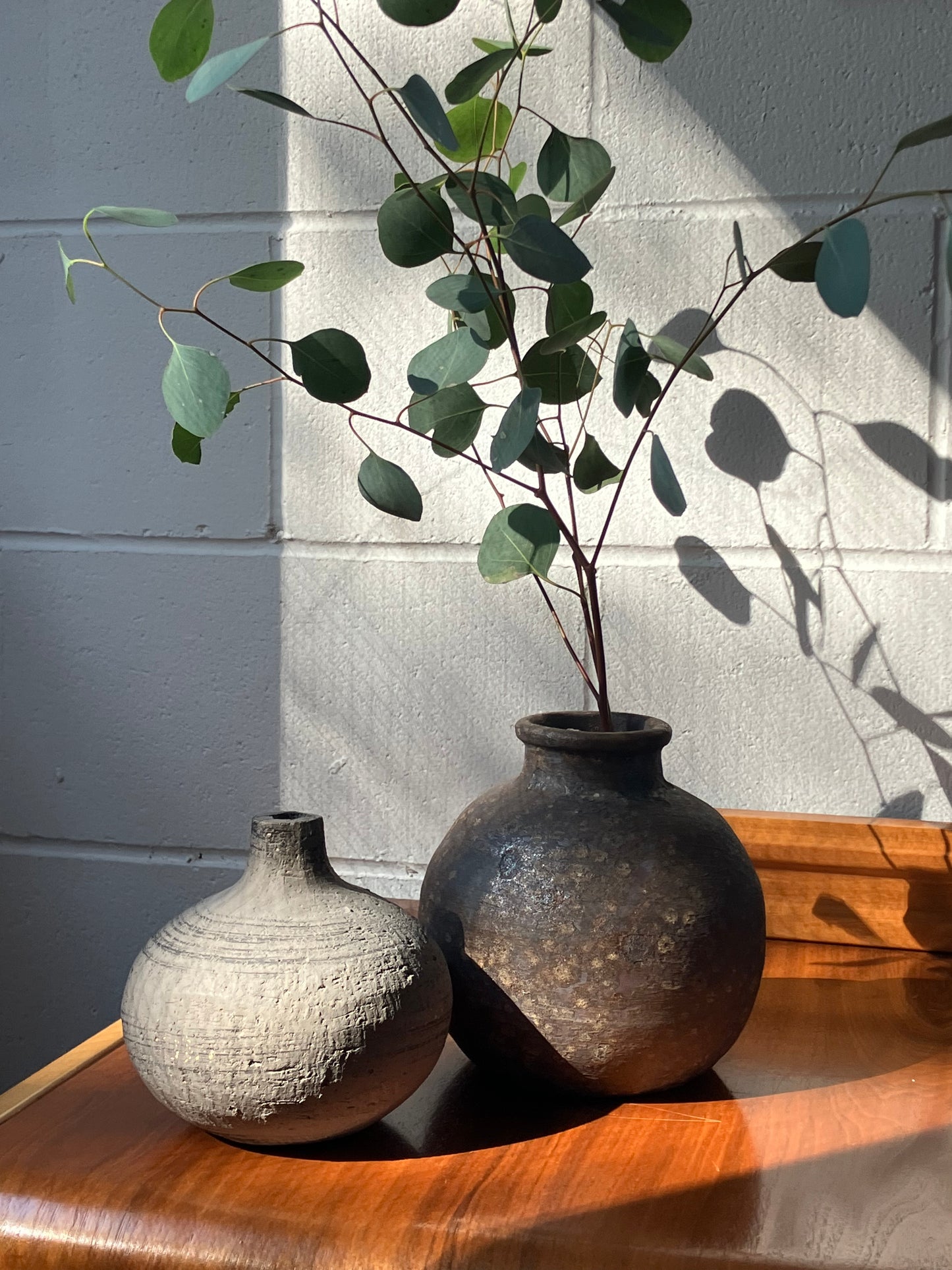 Grey Sculptural Vase