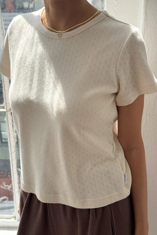 Pointelle Tee