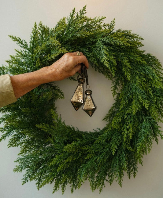 Faux Woodland Pine Wreath