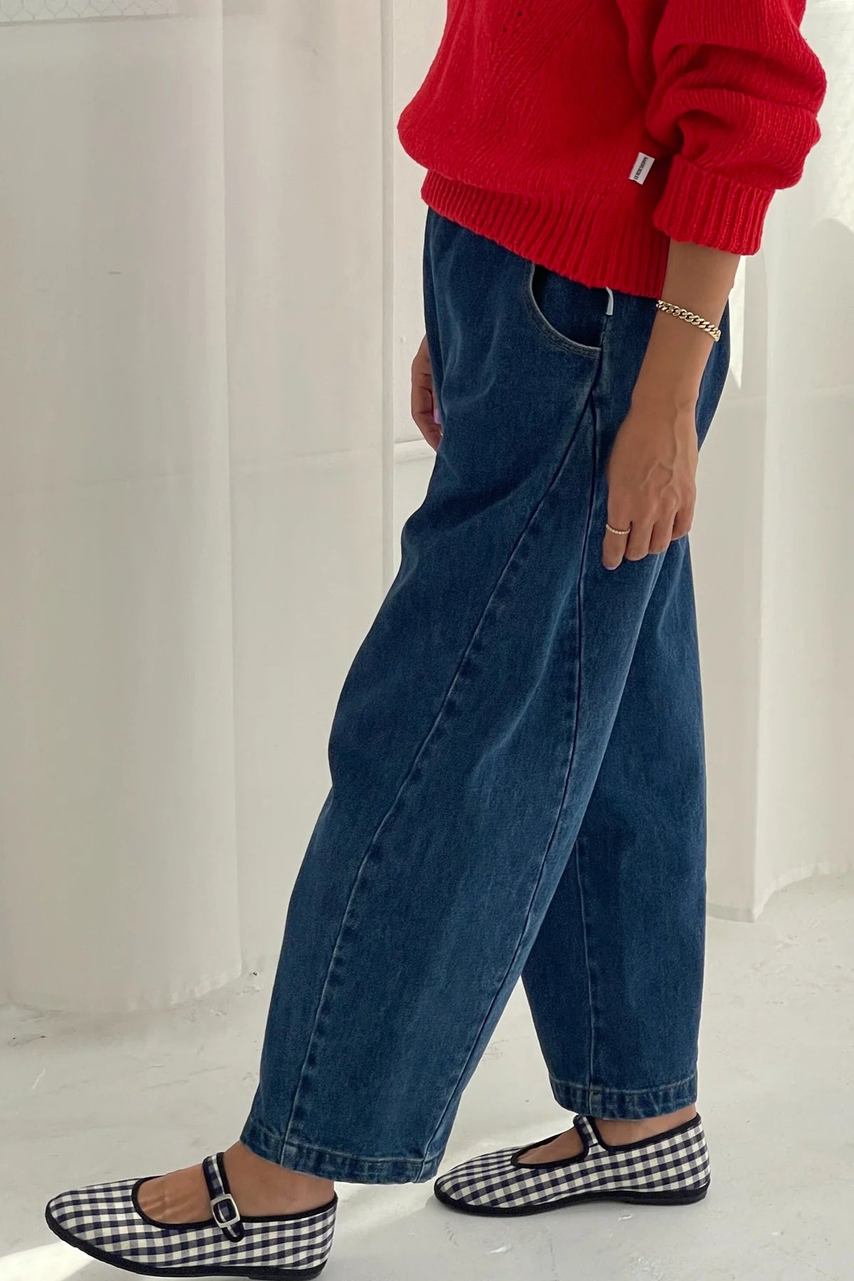 Le Bon Shoppe Arc Pants in Blue Denim