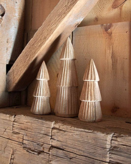 Hand-Carved Wooden Tree