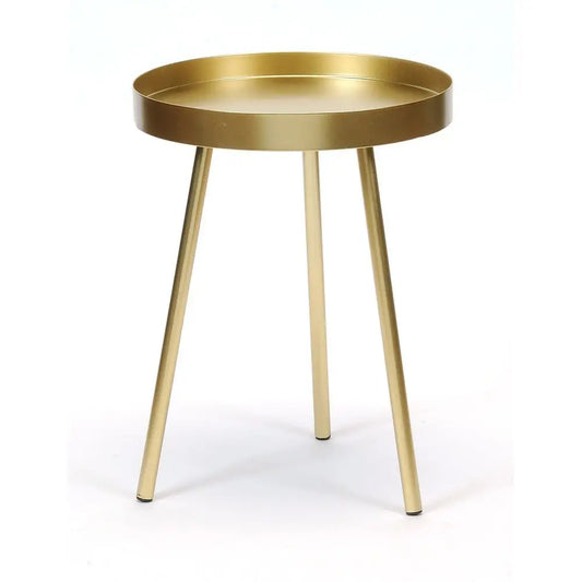 Small Gold Side Table/ Plant Stand