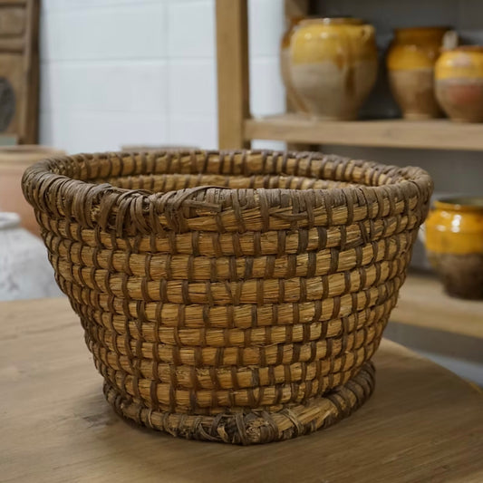 Antique French Folk Basket