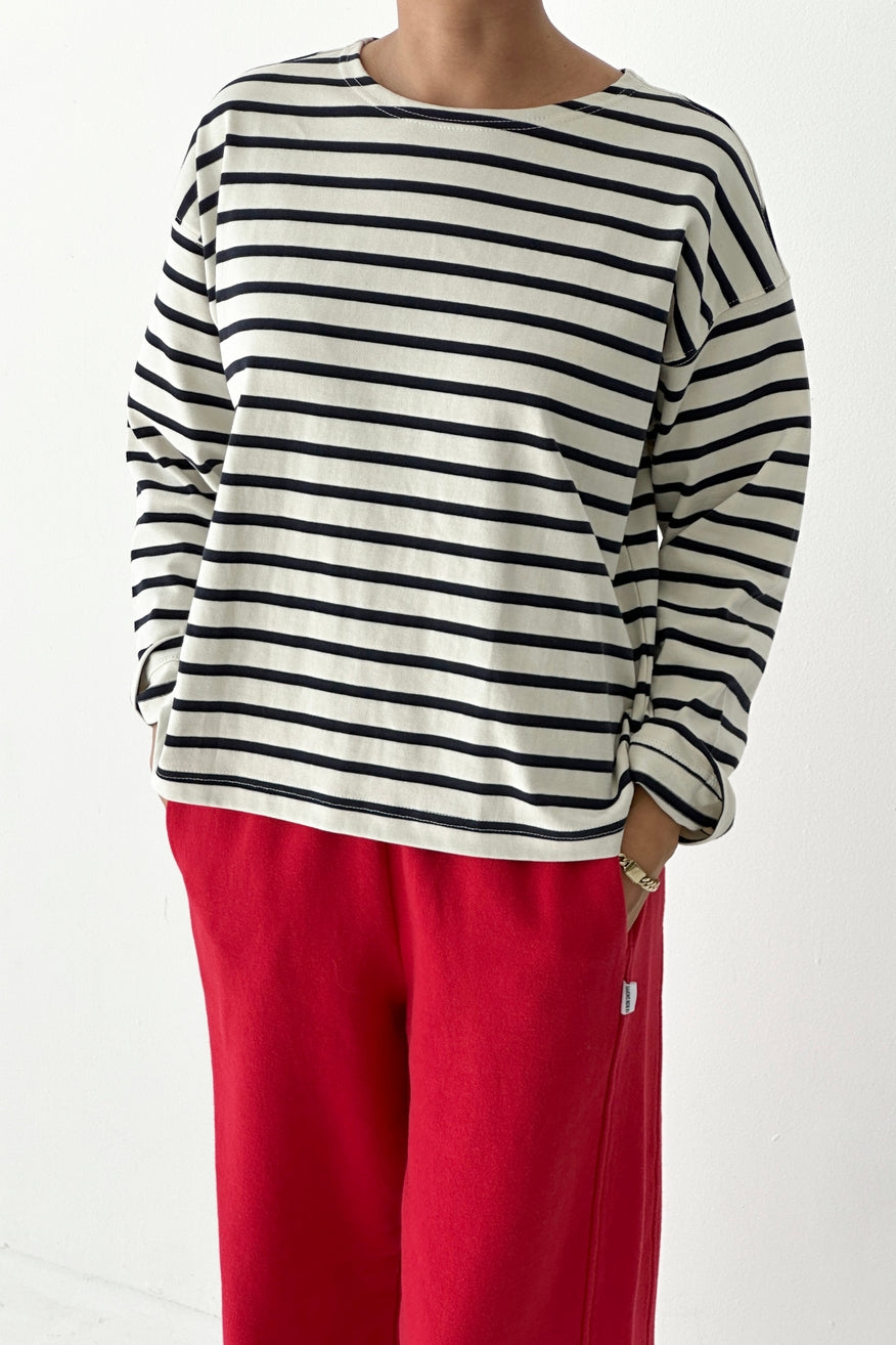 Breton Navy Stripe Sailor Top
