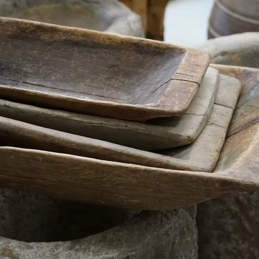 Large Vintage Dough Bowl