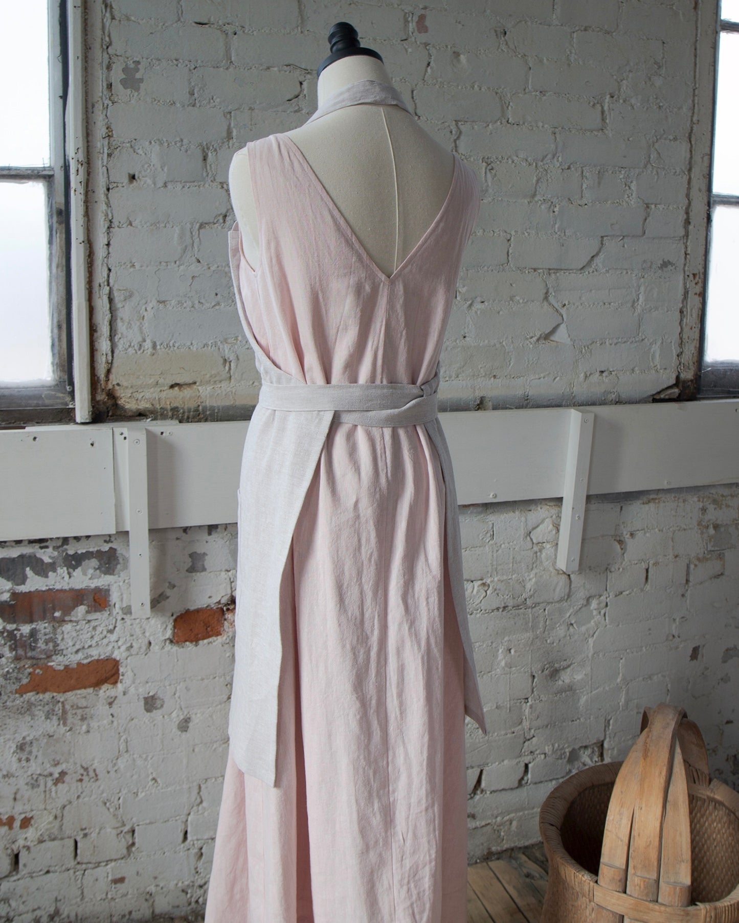 Blush Linen Dress