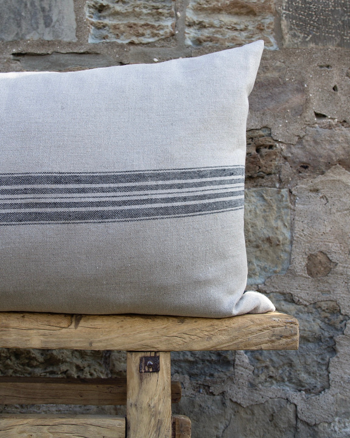 XL French Stripe Lumbar Pillow