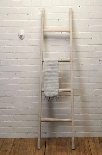 Whitewashed Wood Ladder