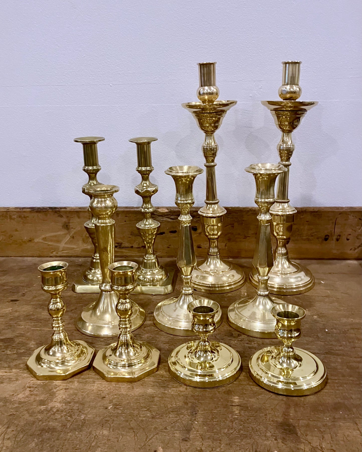 Vintage Brass Candlesticks