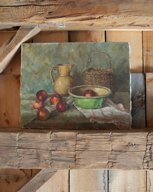 Original Vintage Farmhouse Kitchen Painting