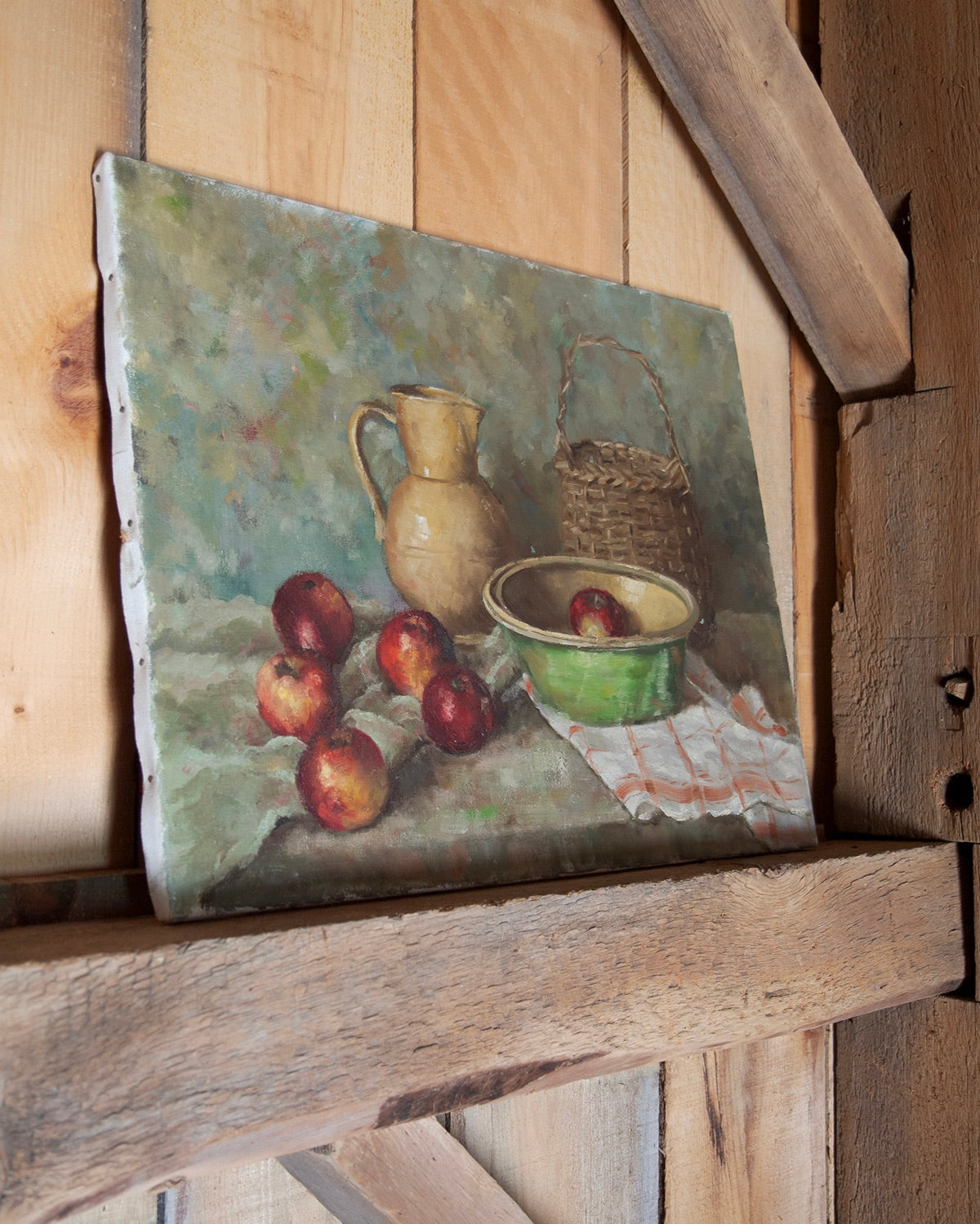 Original Vintage Farmhouse Kitchen Painting