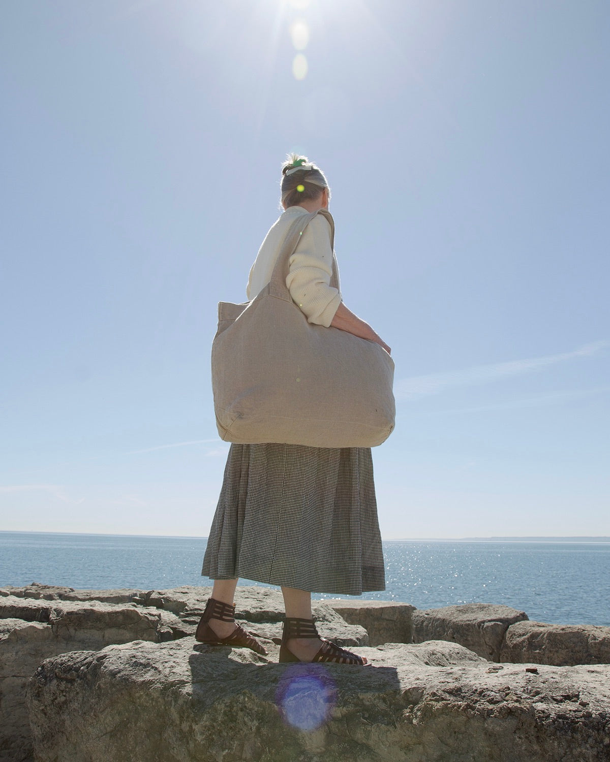 Linen Gingham Dress