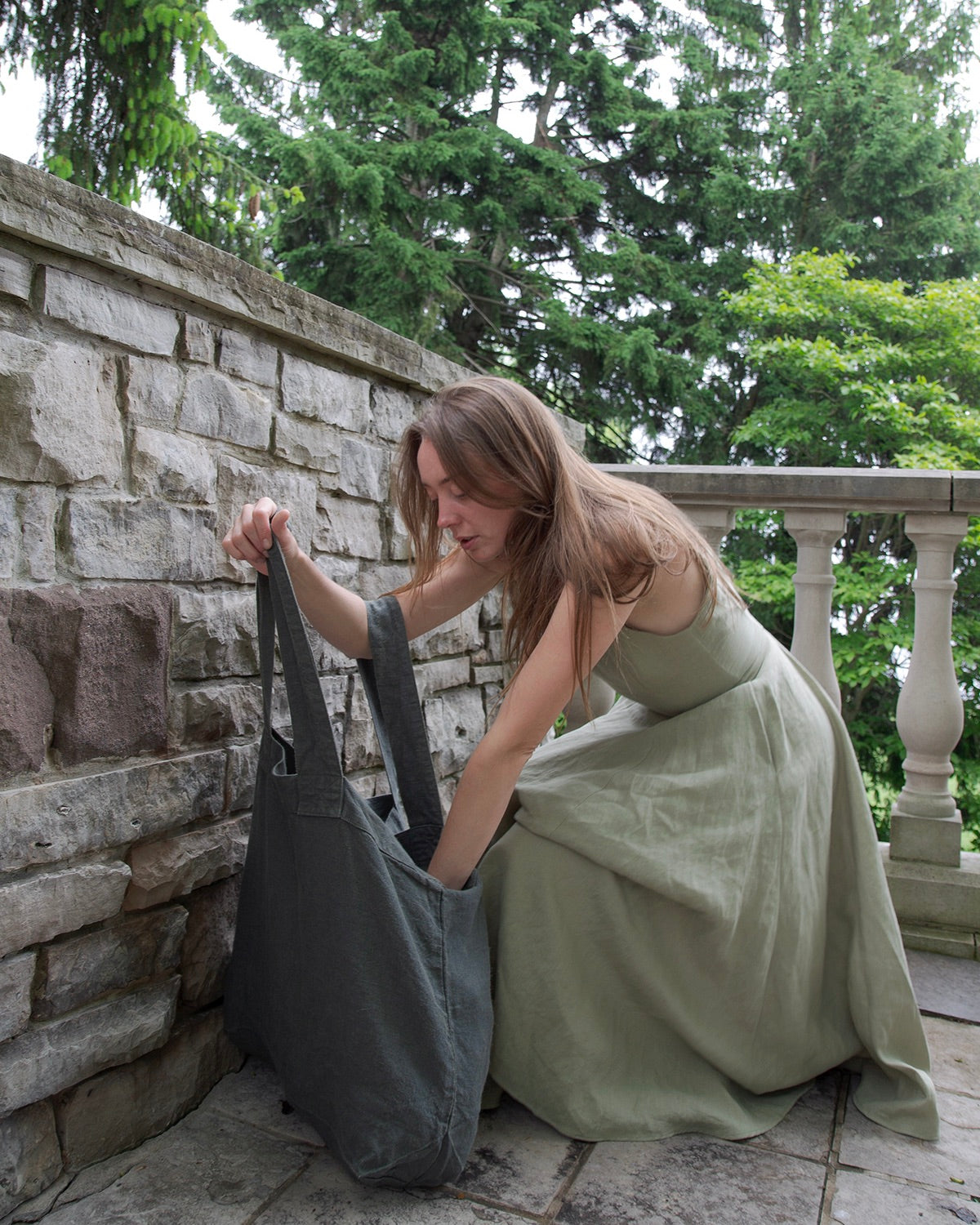 French Made Large Linen Tote