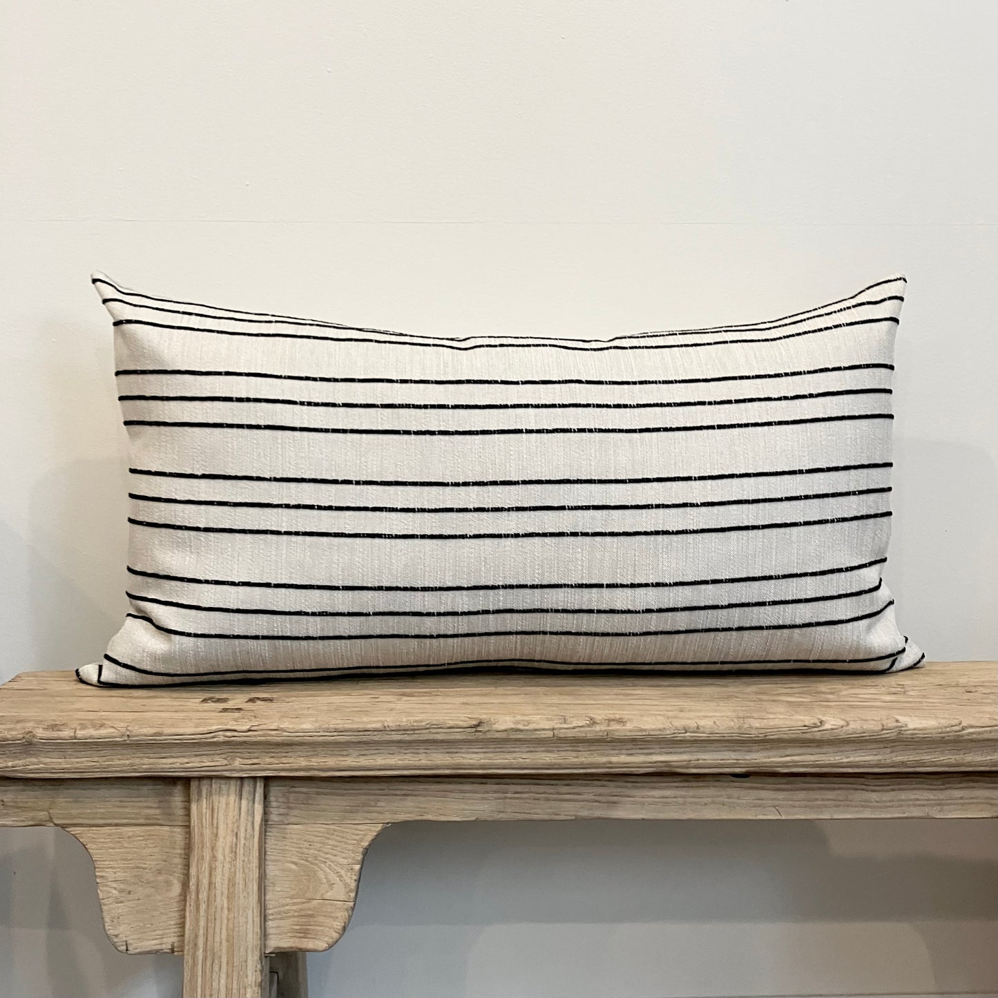 Textured Stripe Lumbar Pillow