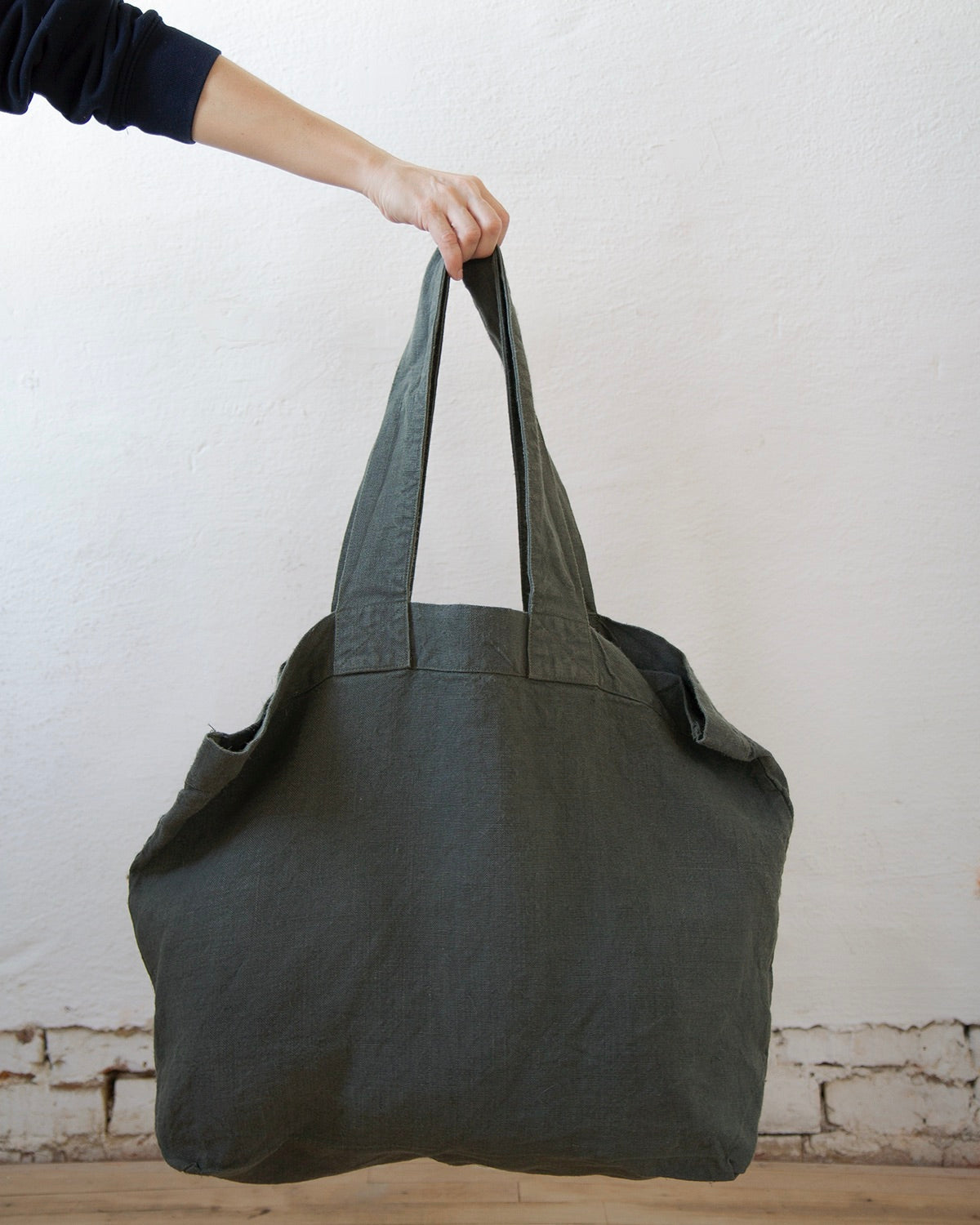 French Made Large Linen Tote (3 Colours)