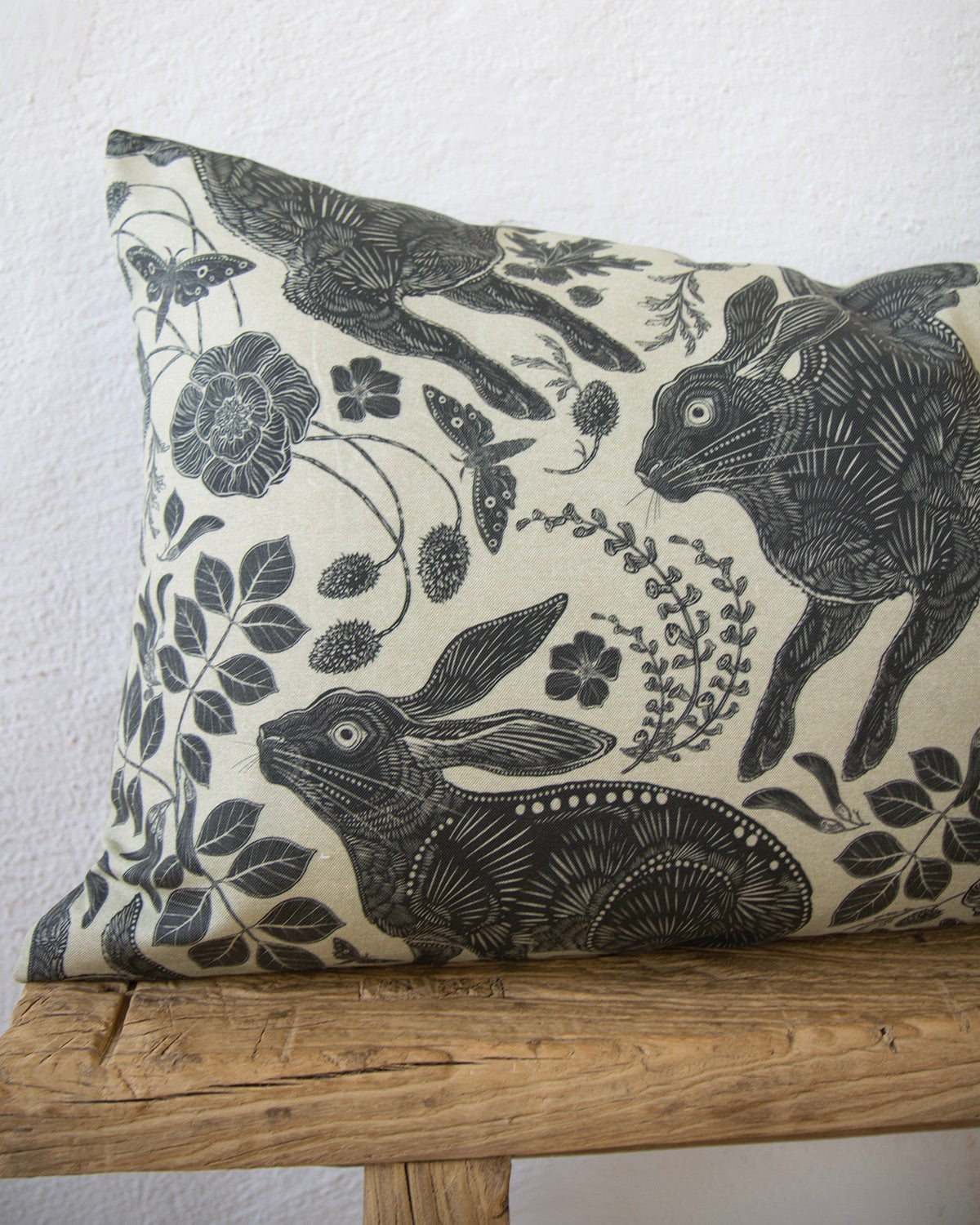 Wild Hare Botanical Pillow