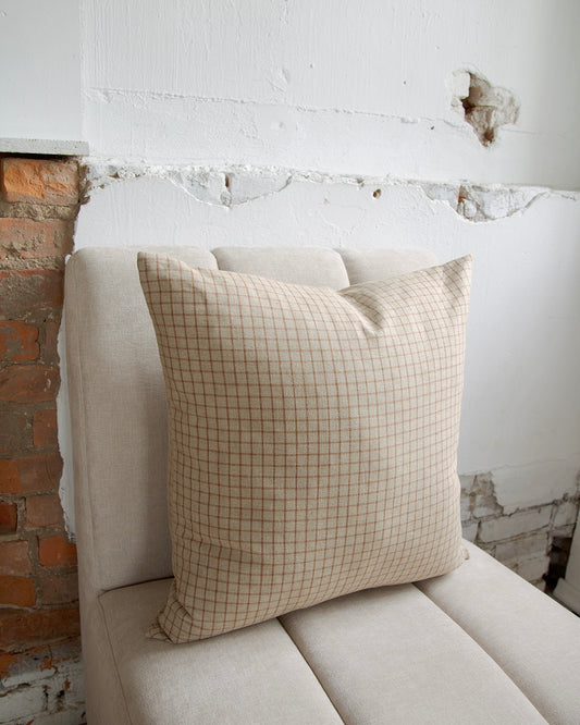 Windowpane Check Pillow