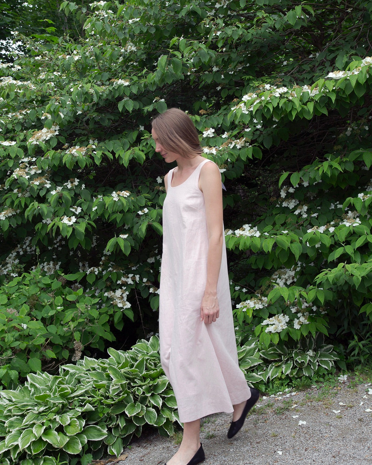 Blush Linen Dress