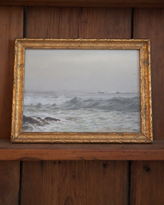 Sea Print, Vintage Gold Frame