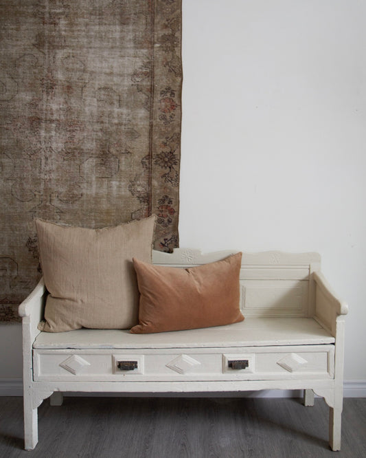 French Antique Box Bench
