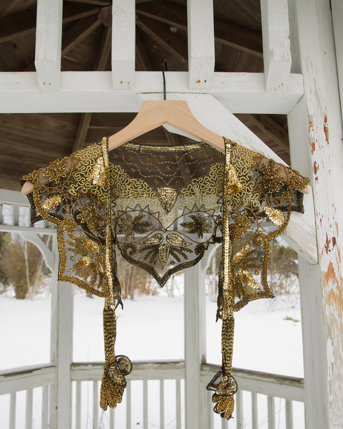 Vintage 1920s Beaded Capelet