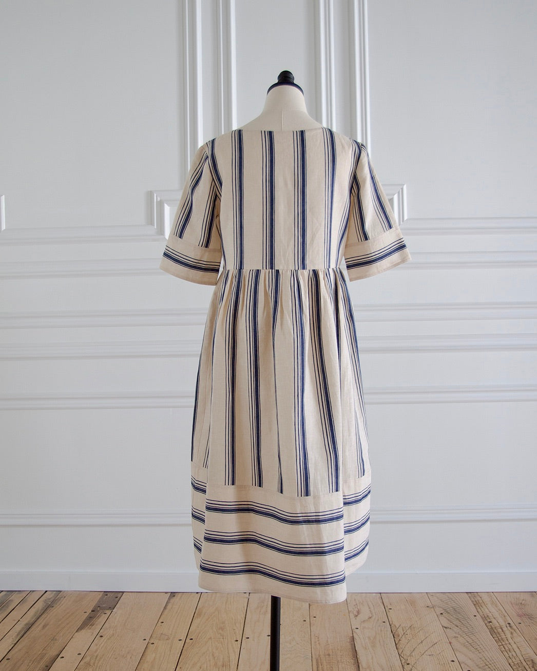 Coastal Stripe Linen Dress