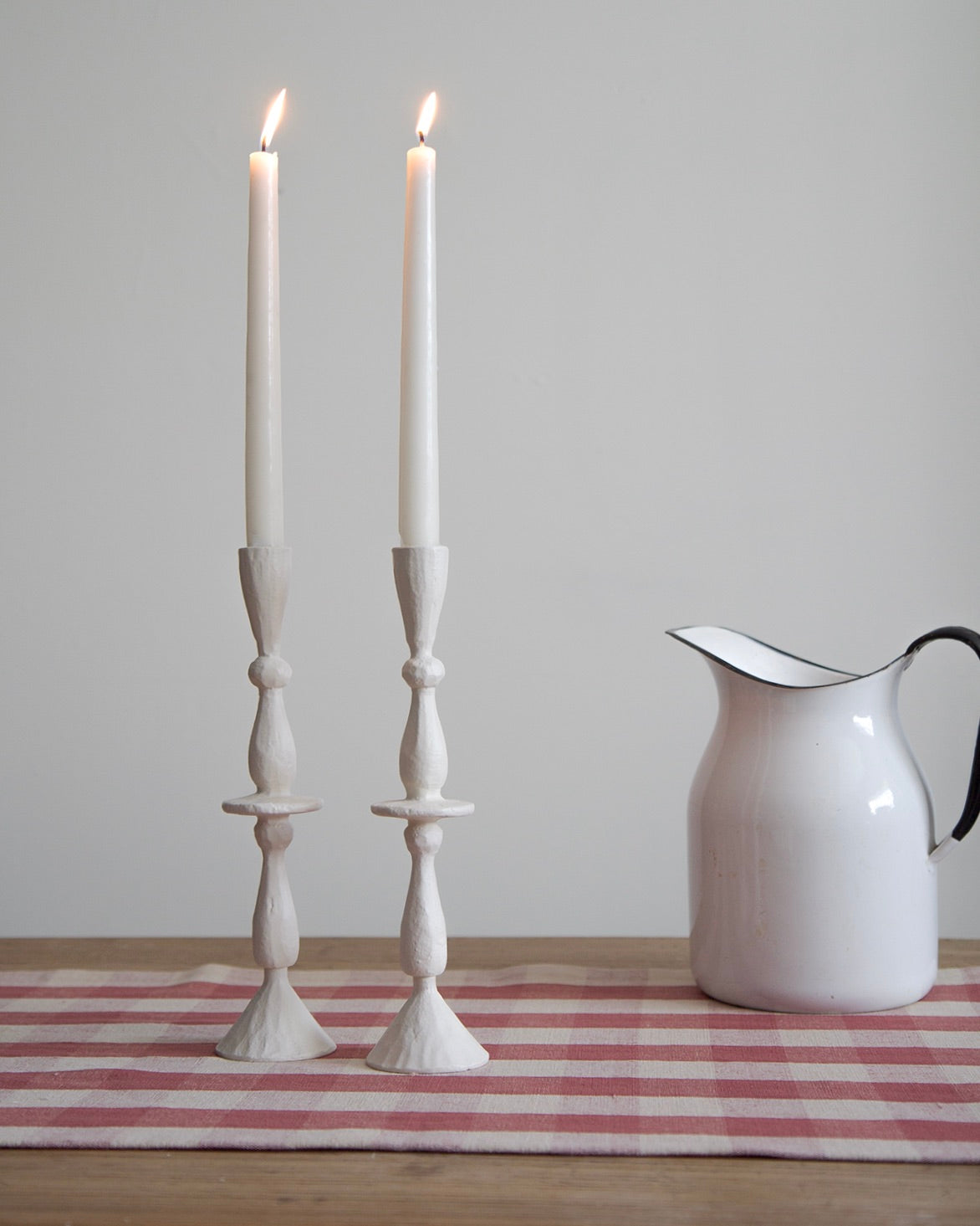 Ivory Sculptural Candle Holder